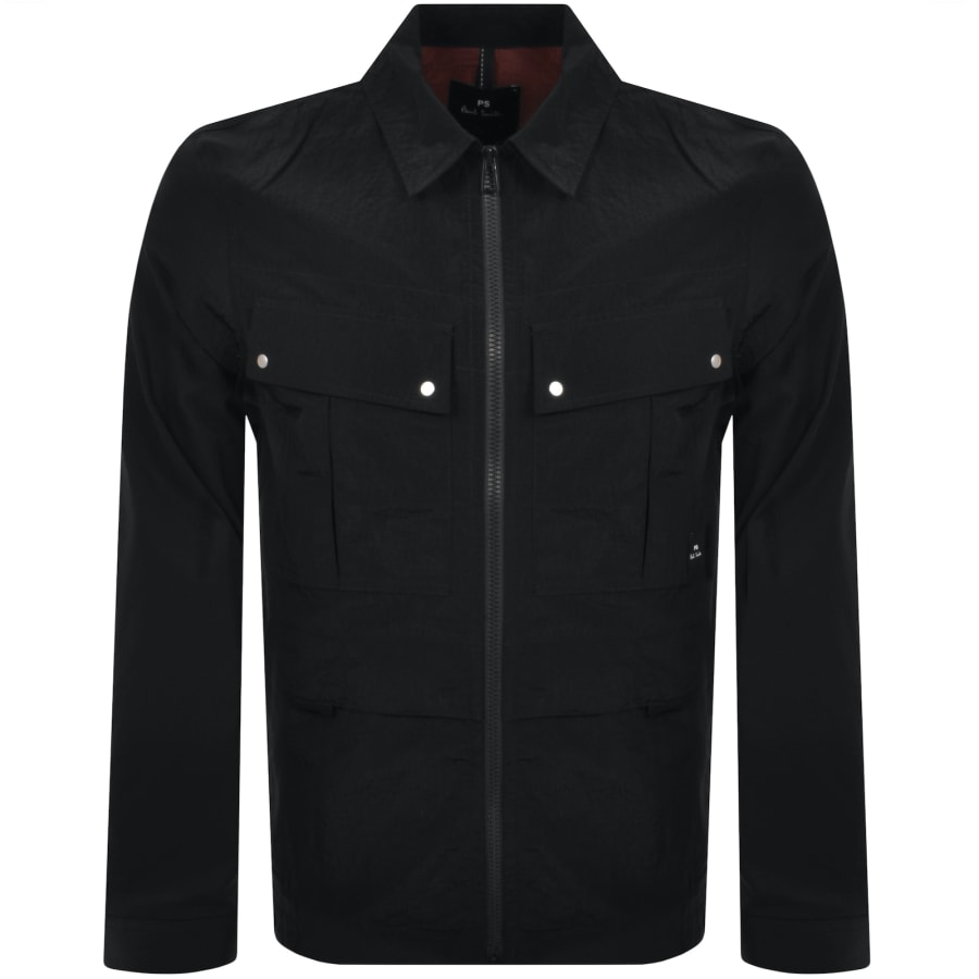 Paul Smith Unlined Overshirt Jacket Black male Medium